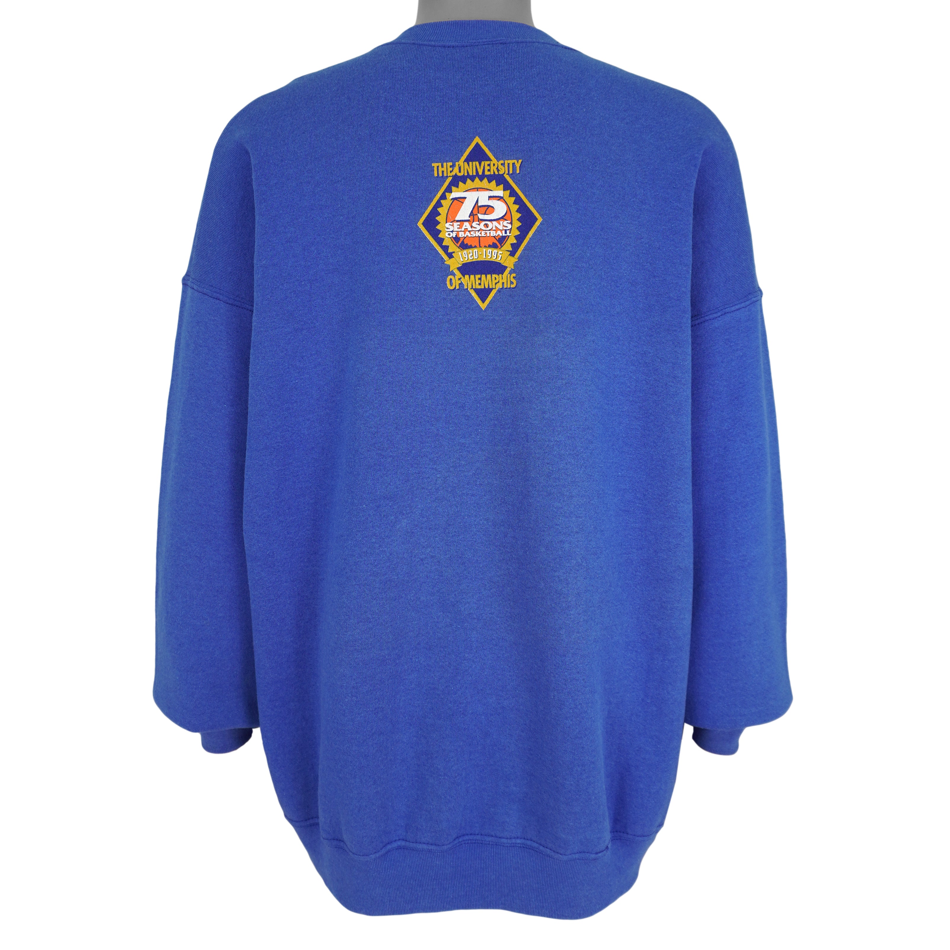 NCAA (Fruit Of The Loom) - Memphis Tigers Basketball Sweatshirt 1995 XX-Large Vintage Retro