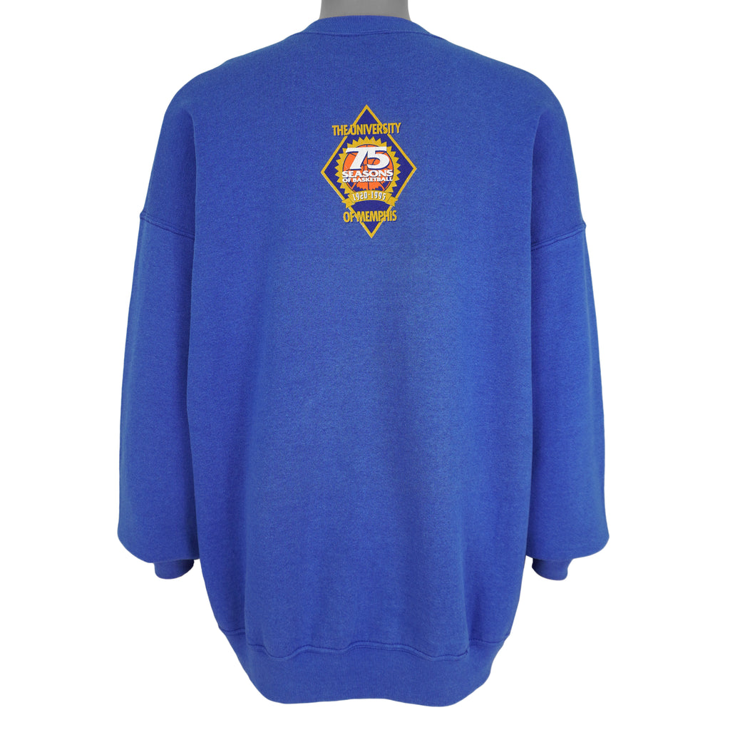 NCAA (Fruit Of The Loom) - Memphis Tigers Basketball Sweatshirt 1995 XX-Large Vintage Retro