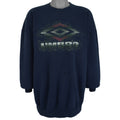 Umbro - Dark Blue Crew Neck Sweatshirt 1990s XX-Large Vintage Retro