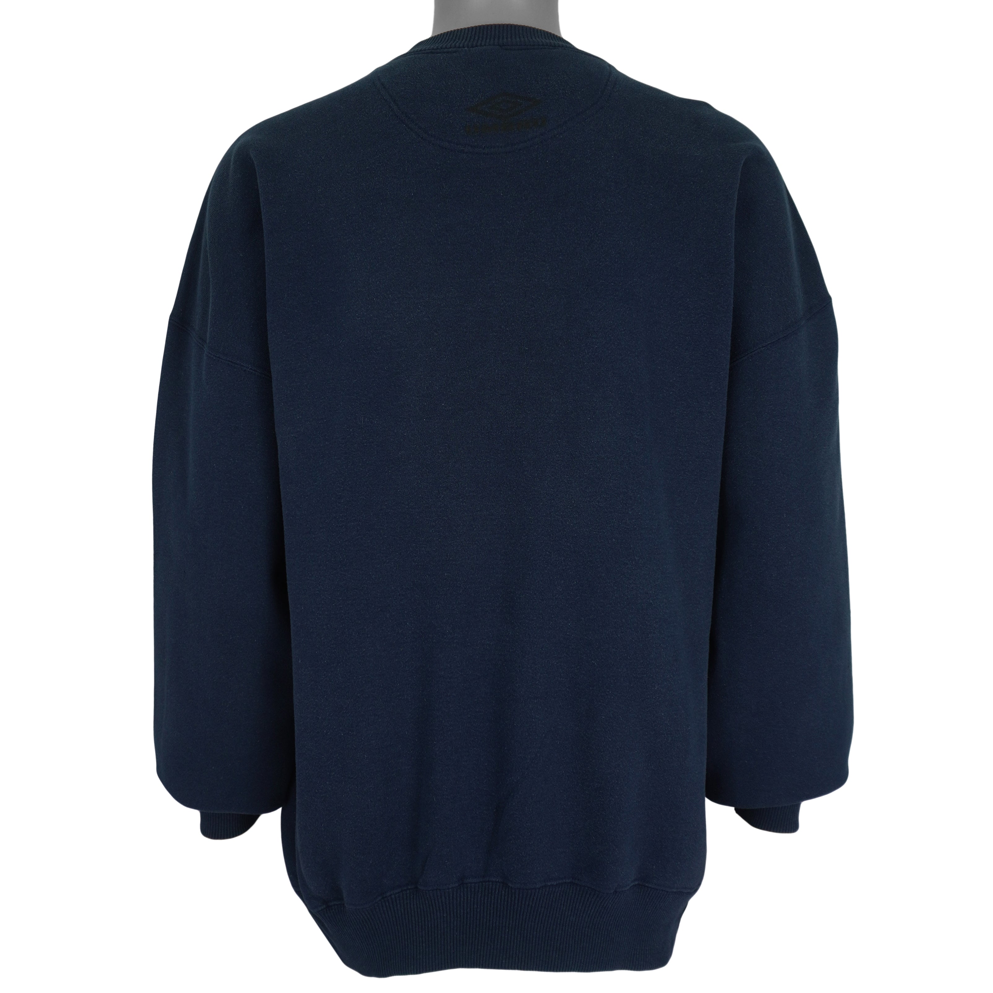 Umbro - Dark Blue Crew Neck Sweatshirt 1990s XX-Large Vintage Retro