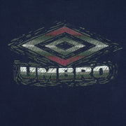 Umbro - Dark Blue Crew Neck Sweatshirt 1990s XX-Large Vintage Retro