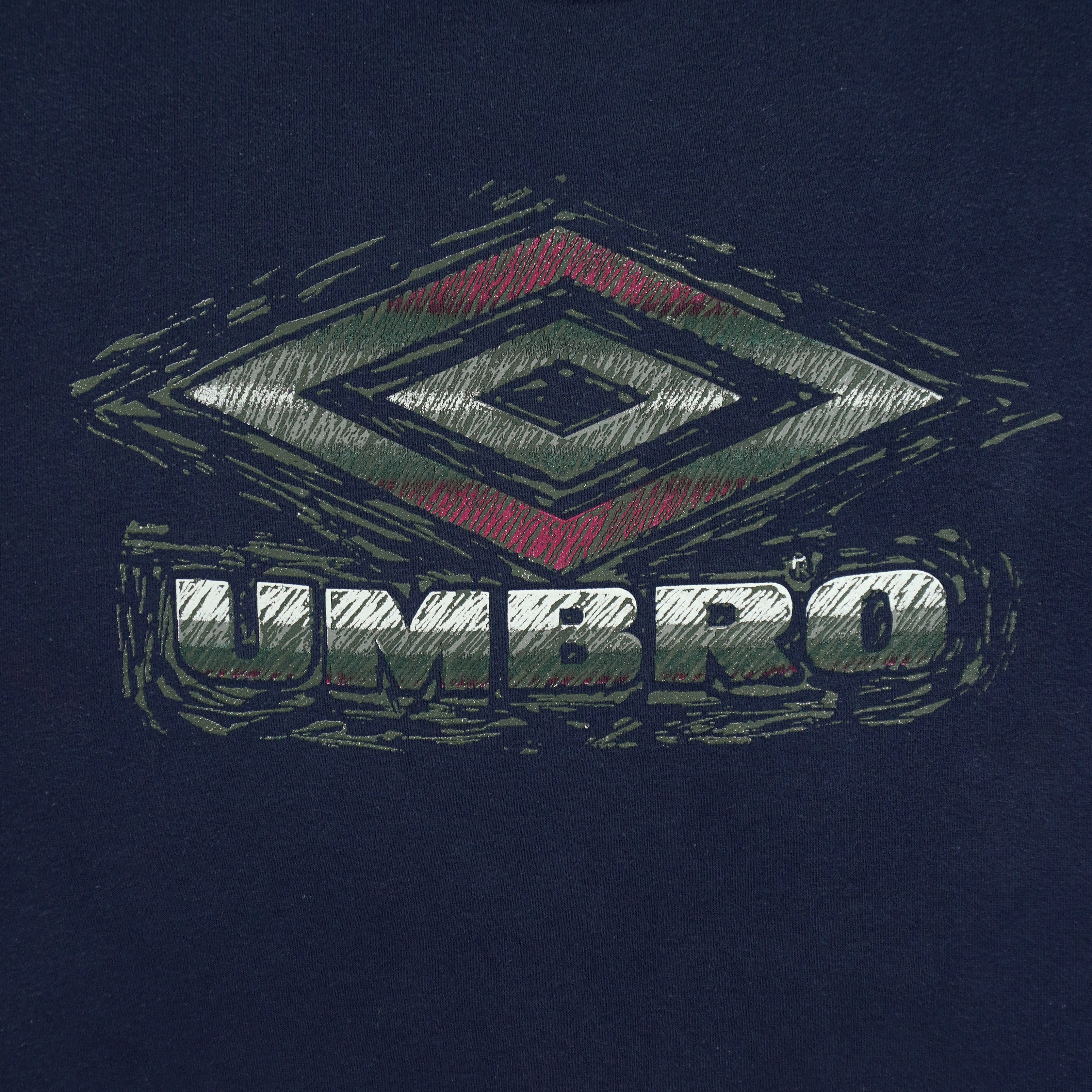 Umbro - Dark Blue Crew Neck Sweatshirt 1990s XX-Large Vintage Retro