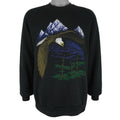 Vintage (Jerzees) - Bald Eagles Mountain Animal Print Sweatshirt 1989 X-Large Vintage Retro