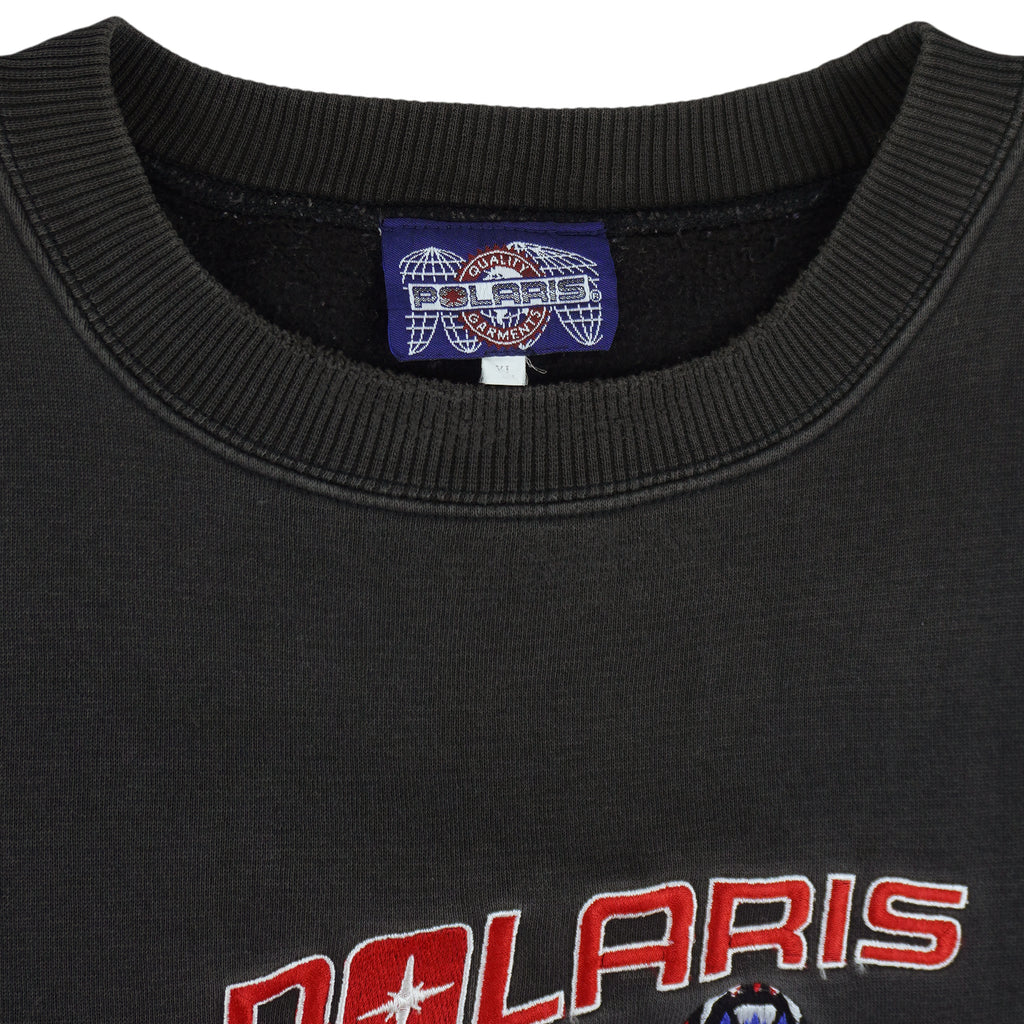 Vintage (Polaris) - Polaris Factory Racing Snowmobile Crew Neck Sweatshirt 1990s X-Large Vintage Retro