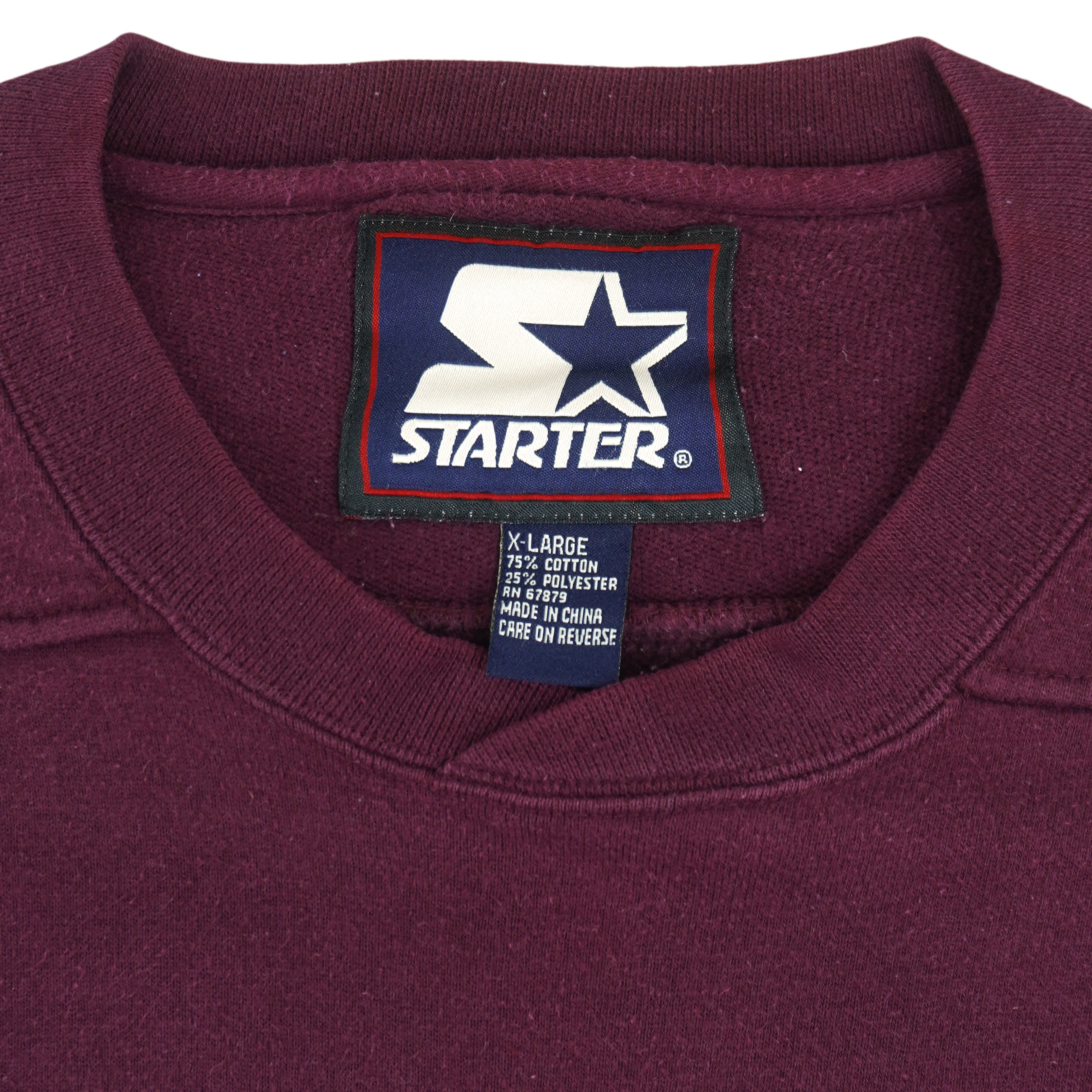 Starter - NFL Washington Redskins Embroidered Crew Neck Sweatshirt 1990s X-Large Vintage Retro Football