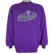NBA (Pro Player) - Milwaukee Bucks Embroidered Sweatshirt 1990s Large Vintage Retro Baseball