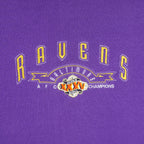 NFL - Baltimore Ravens Super Bowl Champions Crew Neck Sweatshirt 2000s Large Vintage Retro Football