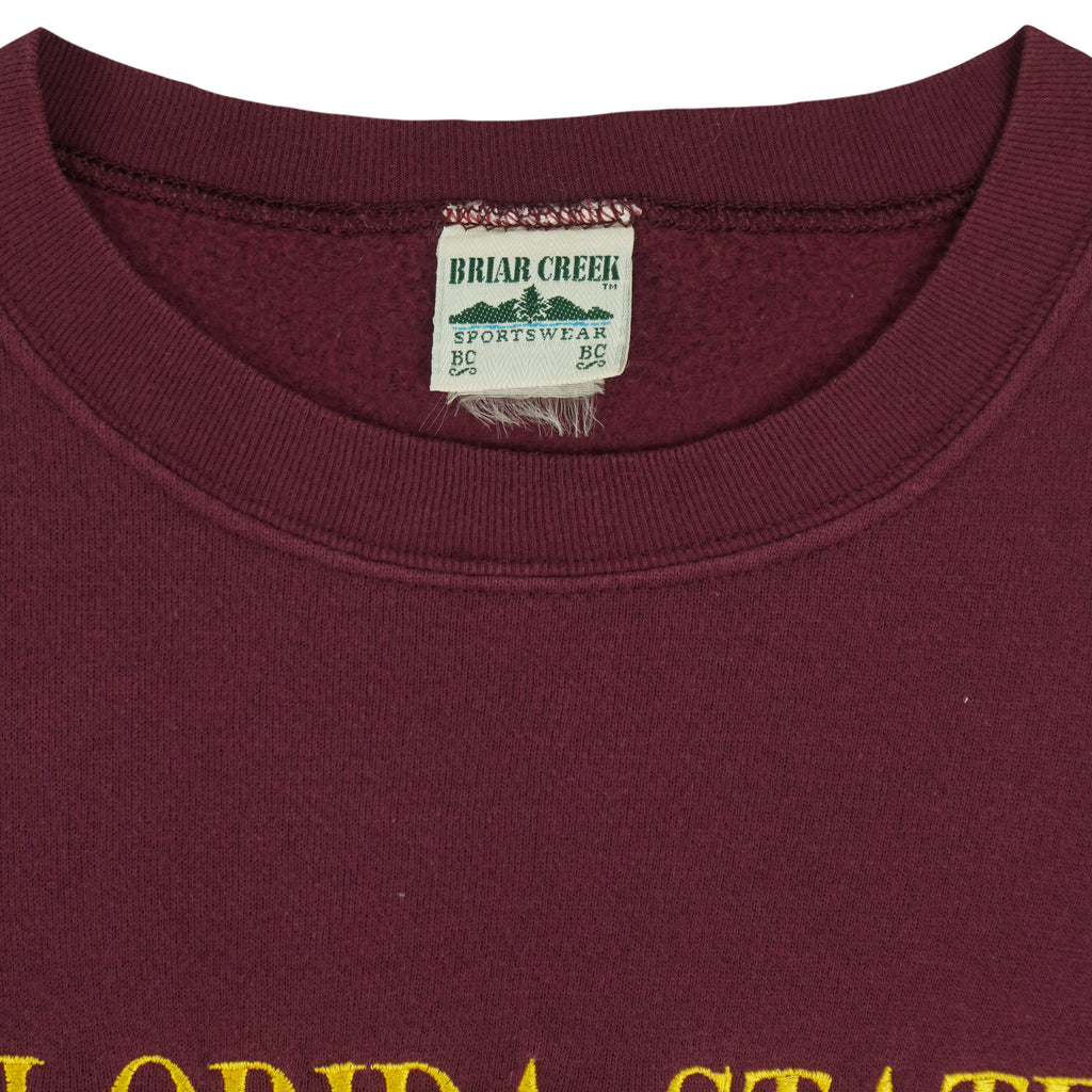 NCAA (Briar Creek) - Florida State Seminoles Crew Neck Sweatshirt 1990s Large Vintage Retro