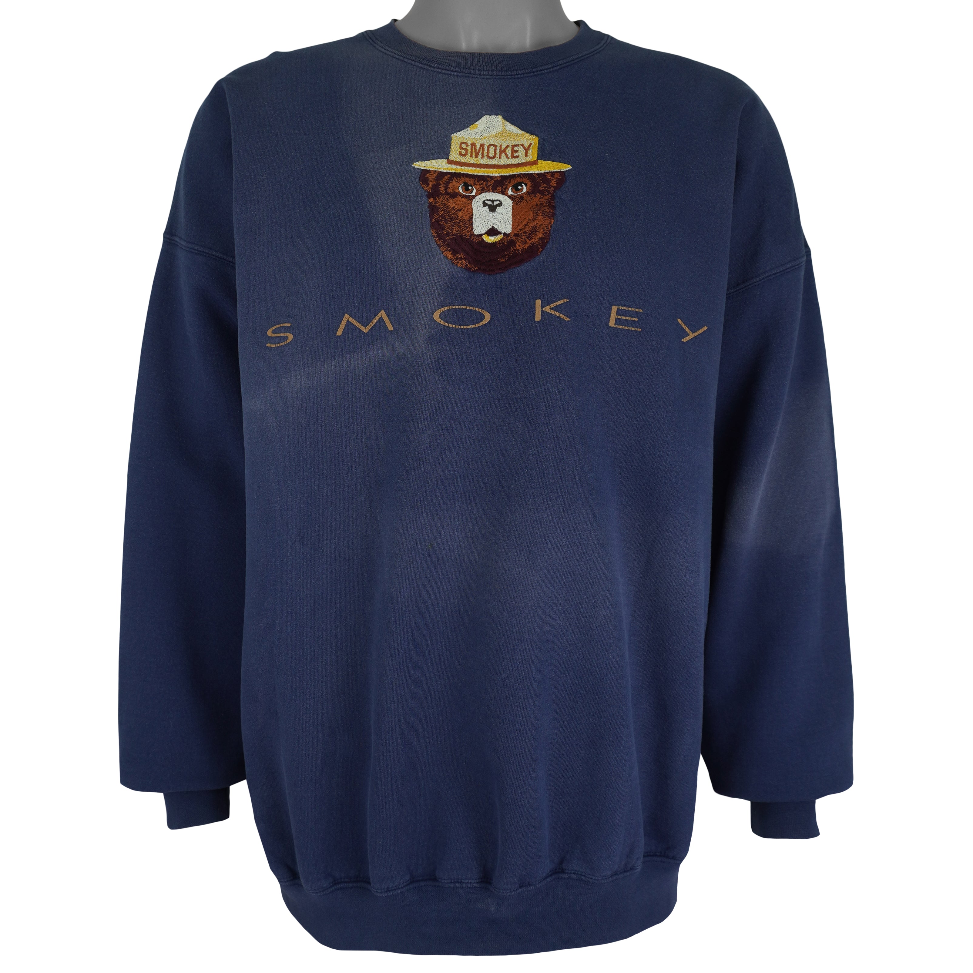 Vintage - Smokey Bear Crew Neck Sweatshirt 1990s X-Large Vintage Retro