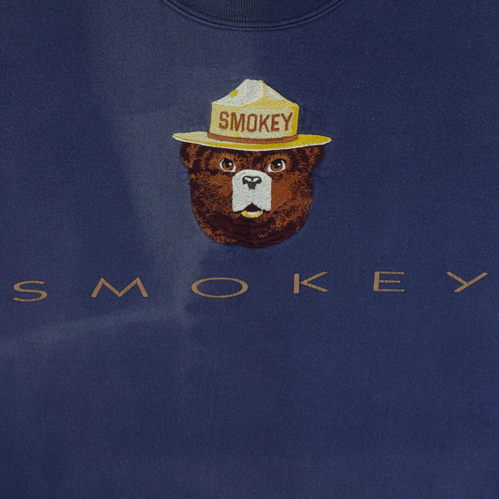 Vintage - Smokey Bear Crew Neck Sweatshirt 1990s X-Large Vintage Retro
