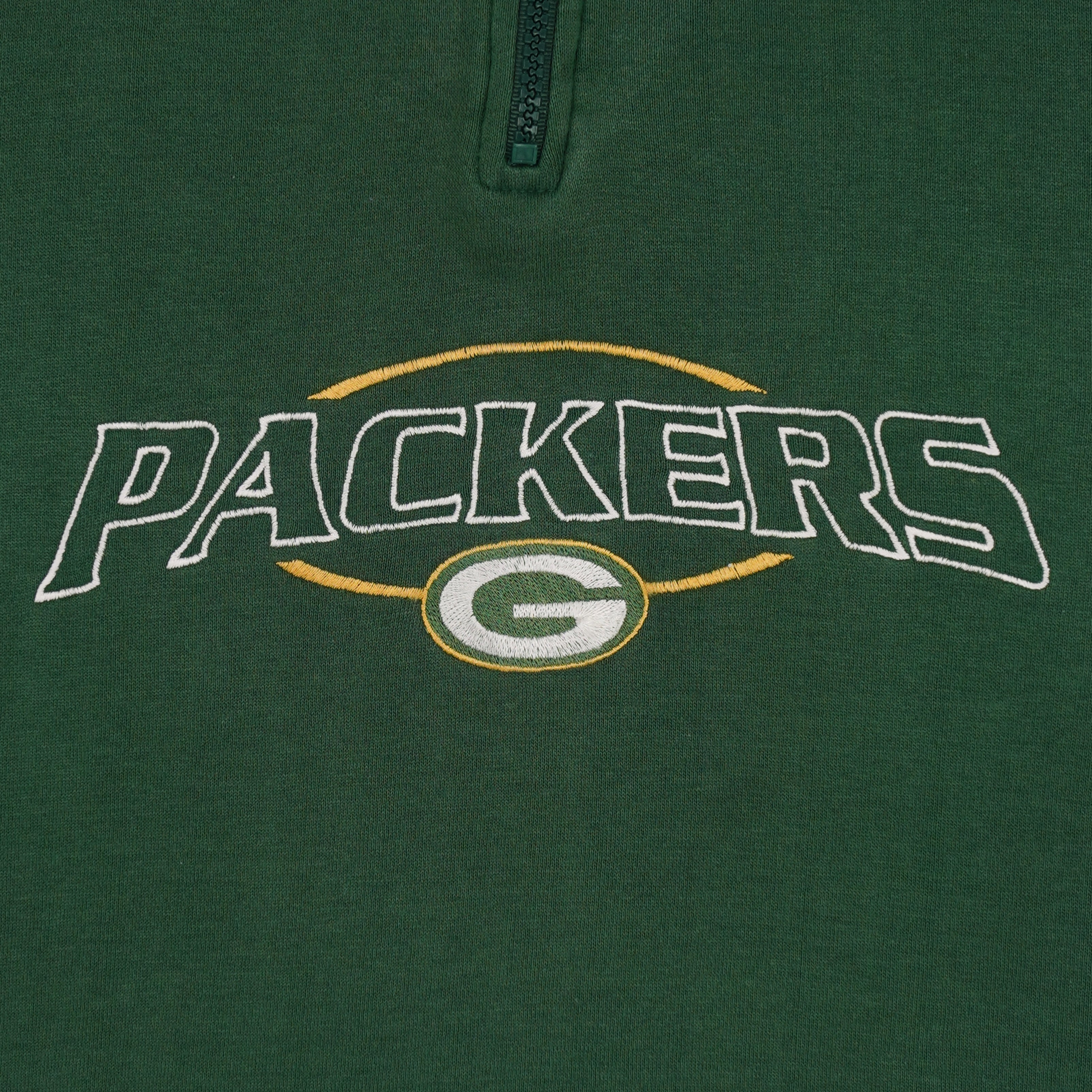 NFL (Cadre Athletic) - Green Bay Packers 1/4 Zip Sweatshirt 1990s X-Large Vintage Retro Football