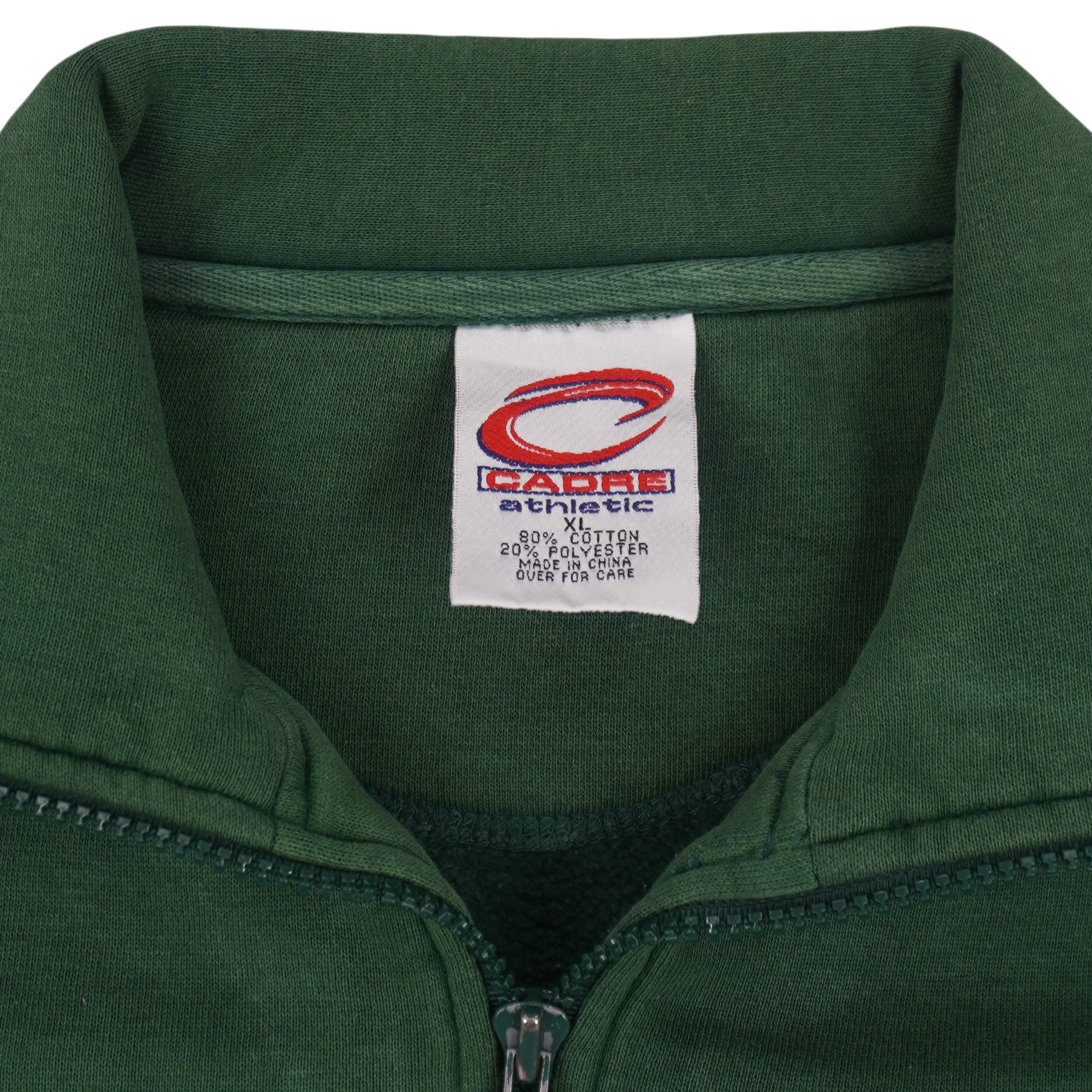 NFL (Cadre Athletic) - Green Bay Packers 1/4 Zip Sweatshirt 1990s X-Large Vintage Retro Football