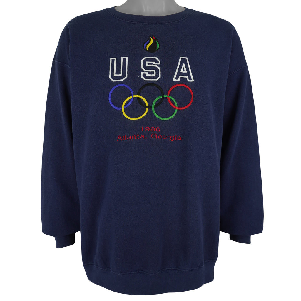 Vintage - USA Olympic Games Embroidered Sweatshirt 1996 Large Vintage Retro