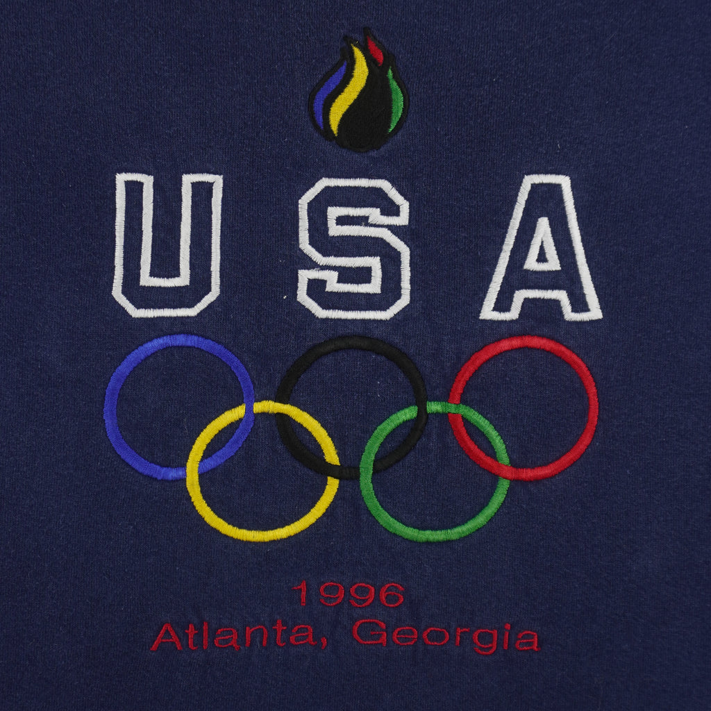 Vintage - USA Olympic Games Embroidered Sweatshirt 1996 Large Vintage Retro