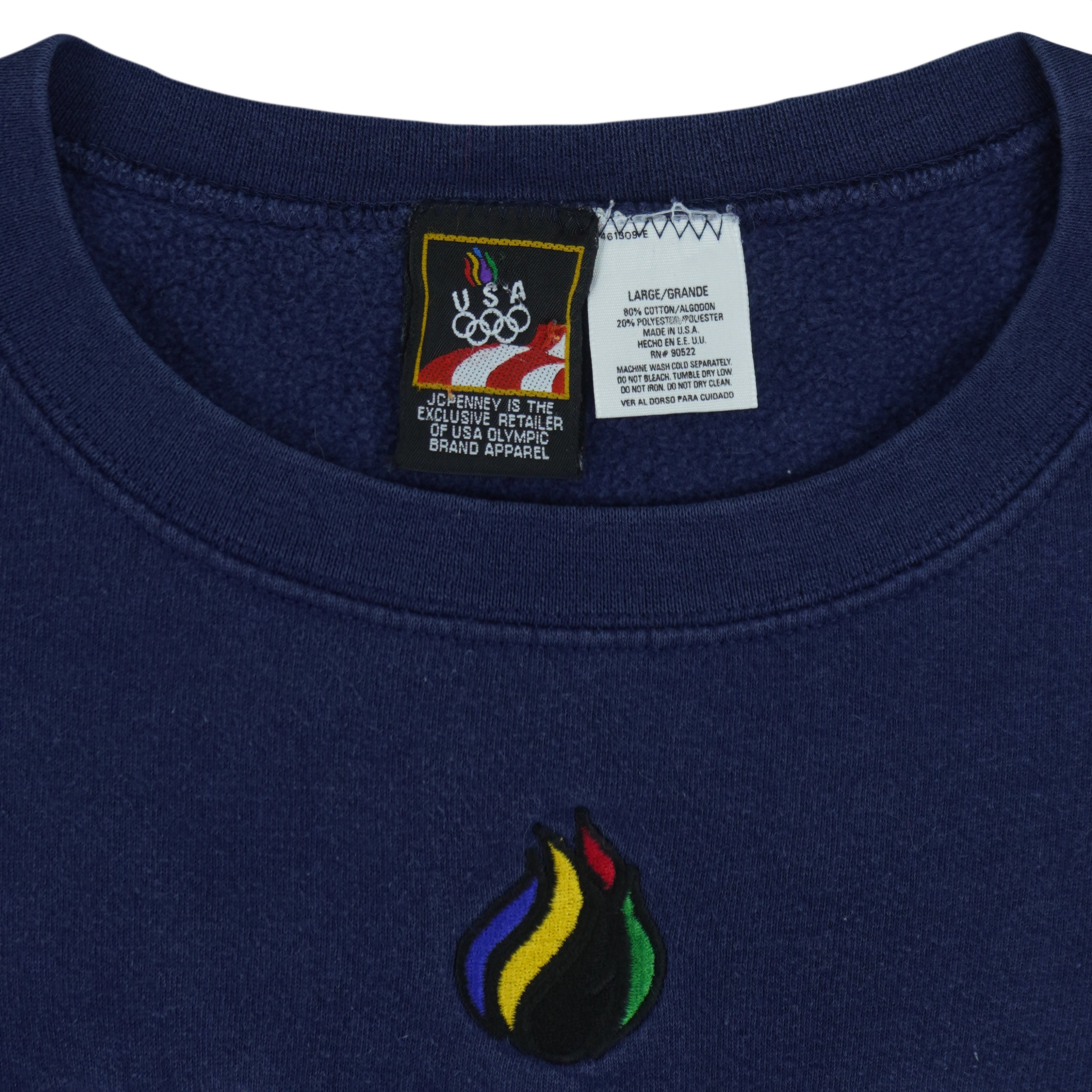 Vintage - USA Olympic Games Embroidered Sweatshirt 1996 Large Vintage Retro