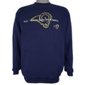 NFL (Logo Athletic) - St. Louis Rams Big Logo Crew Neck Sweatshirt 1990s Medium Vintage Retro Football