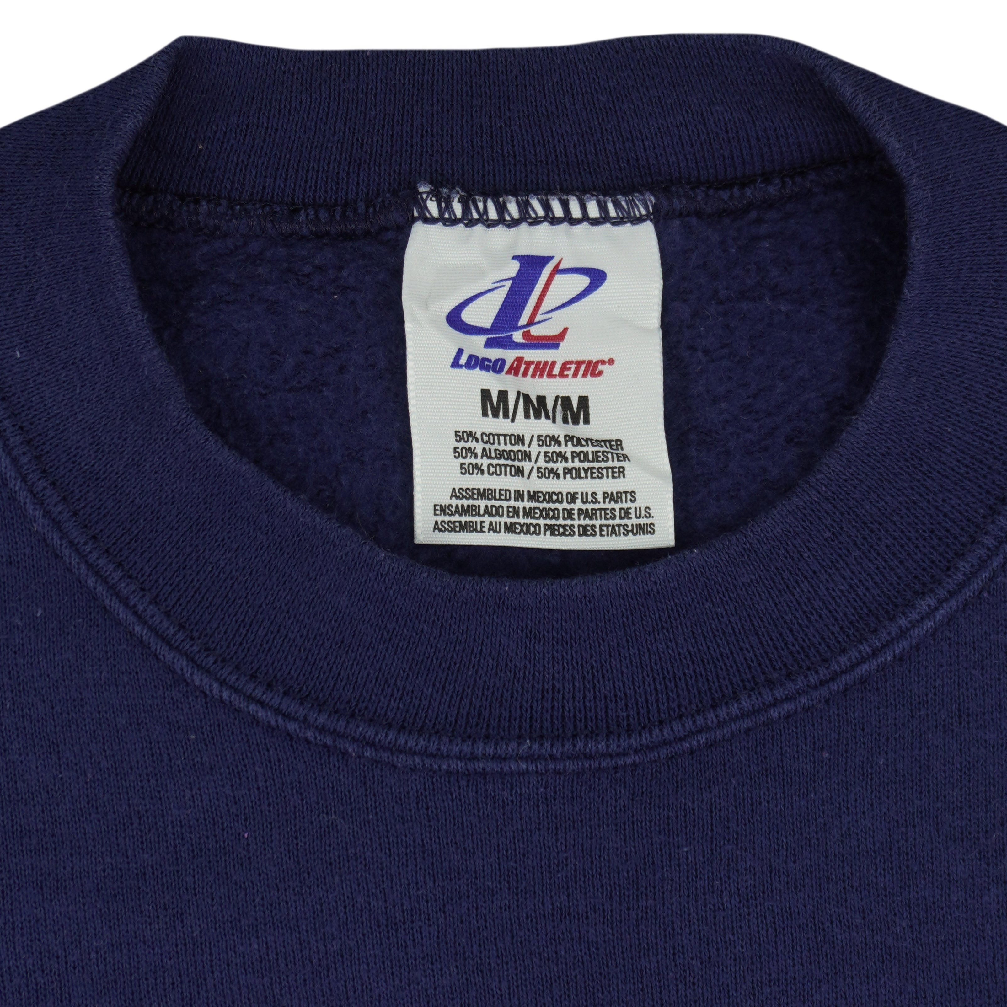 NFL (Logo Athletic) - St. Louis Rams Big Logo Crew Neck Sweatshirt 1990s Medium Vintage Retro Football