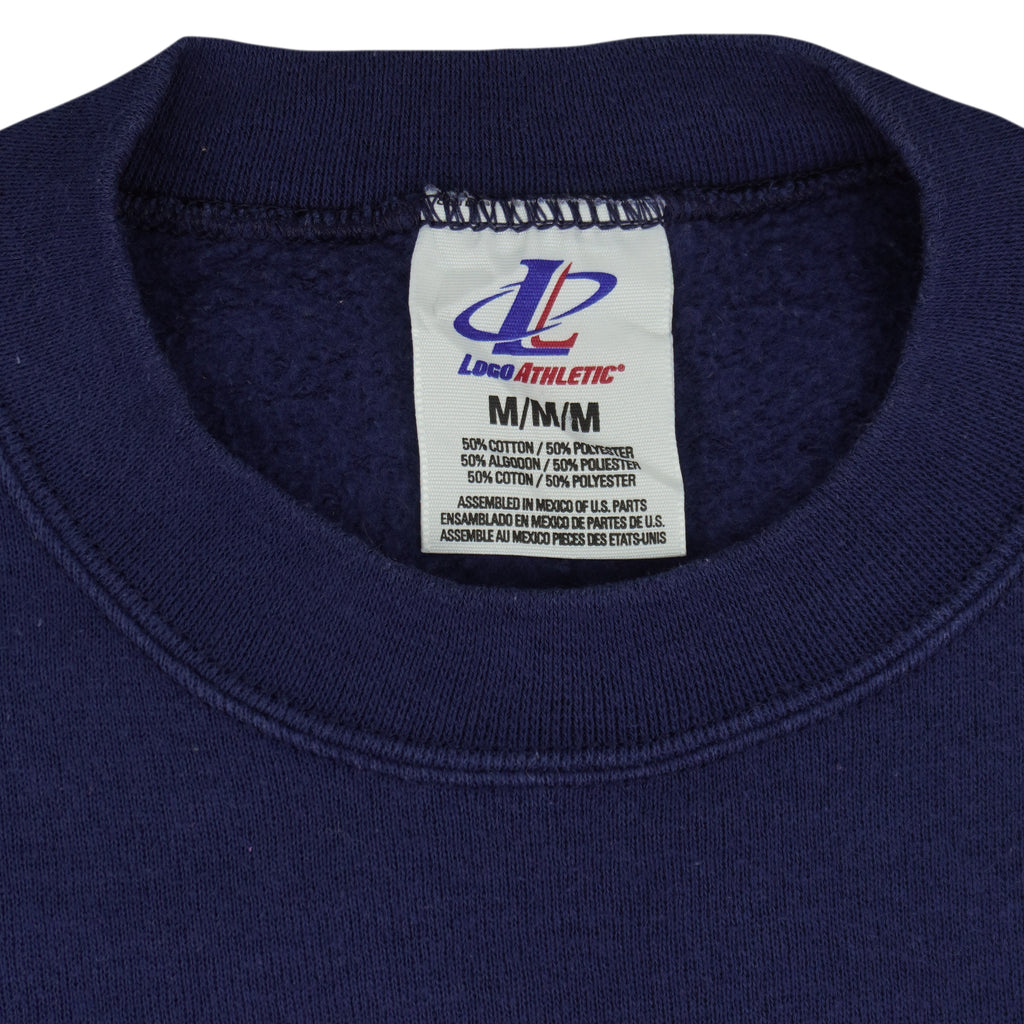 NFL (Logo Athletic) - St. Louis Rams Big Logo Crew Neck Sweatshirt 1990s Medium Vintage Retro Football