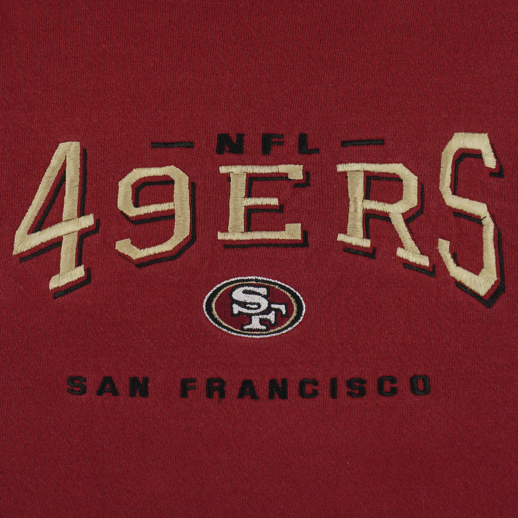 NFL (Lee) - San Francisco 49ers Embroidered Sweatshirt 1990s X-Large Vintage Retro Football