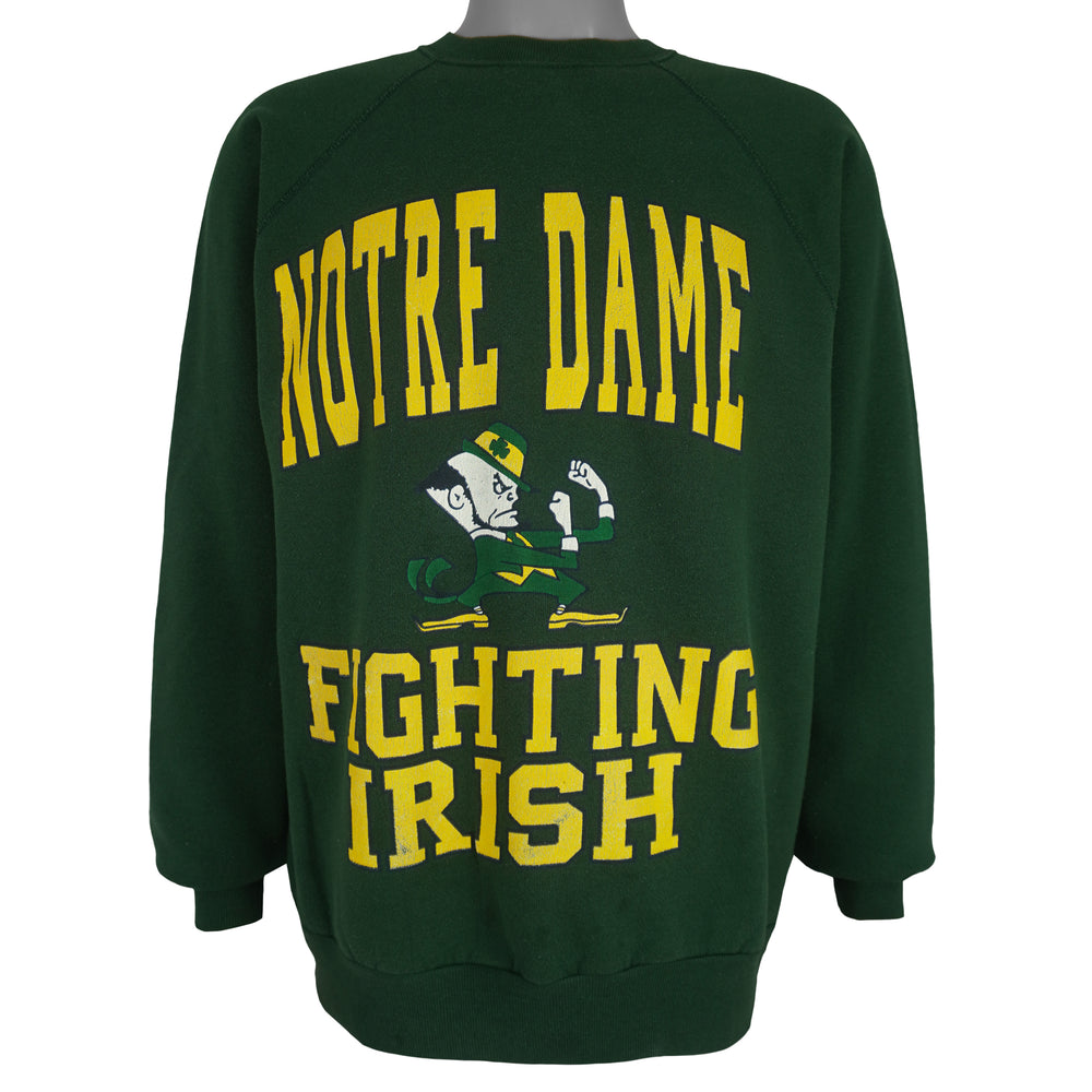 NCAA (Tultex) - Notre Dame Fighting Irish Big Spell-Out Sweatshirt 1990s X-Large Vintage Retro