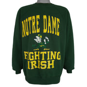 NCAA (Tultex) - Notre Dame Fighting Irish Big Spell-Out Sweatshirt 1990s X-Large Vintage Retro