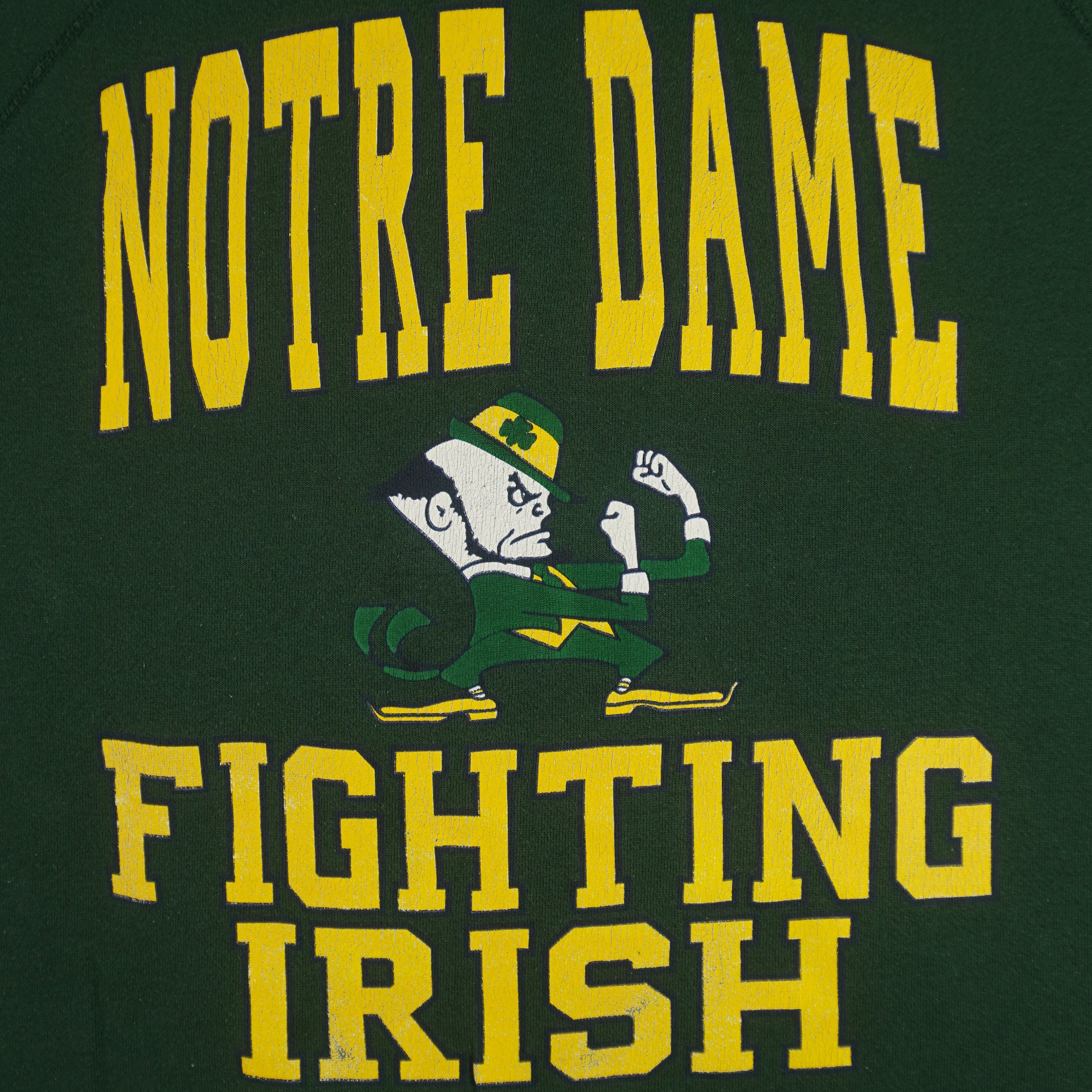 NCAA (Tultex) - Notre Dame Fighting Irish Big Spell-Out Sweatshirt 1990s X-Large Vintage Retro