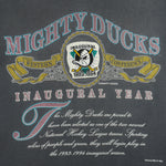 NHL (์Nutmeg) - Anaheim Mighty Ducks, Inaugural Year T-Shirt 1994 XX-Large Vintage Retro Hockey