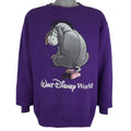 Disney - Eeyore Crew Neck Sweatshirt 1990s Medium Vintage Retro