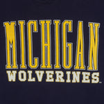NCAA (Galt Sand) - Michigan Wolverines Go Blue Spell-Out Sweatshirt 1990s Large Vintage Retro