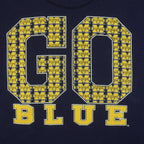 NCAA (Galt Sand) - Michigan Wolverines Go Blue Spell-Out Sweatshirt 1990s Large Vintage Retro