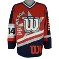 Wilson - Go For Atlanta From Chicago Spell-Out Hockey Jersey 1990s Large Vintage Retro