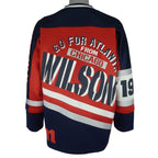 Wilson - Go For Atlanta From Chicago Spell-Out Hockey Jersey 1990s Large Vintage Retro