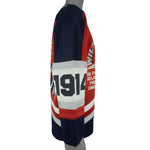 Wilson - Go For Atlanta From Chicago Spell-Out Hockey Jersey 1990s Large Vintage Retro