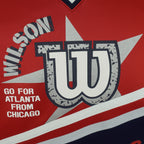 Wilson - Go For Atlanta From Chicago Spell-Out Hockey Jersey 1990s Large Vintage Retro