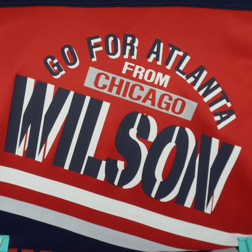 Wilson - Go For Atlanta From Chicago Spell-Out Hockey Jersey 1990s Large Vintage Retro