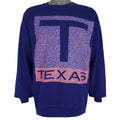 Vintage (Martha Shire) - Texas Spell-Out Crew Neck Sweatshirt 1990s Large Vintage Retro
