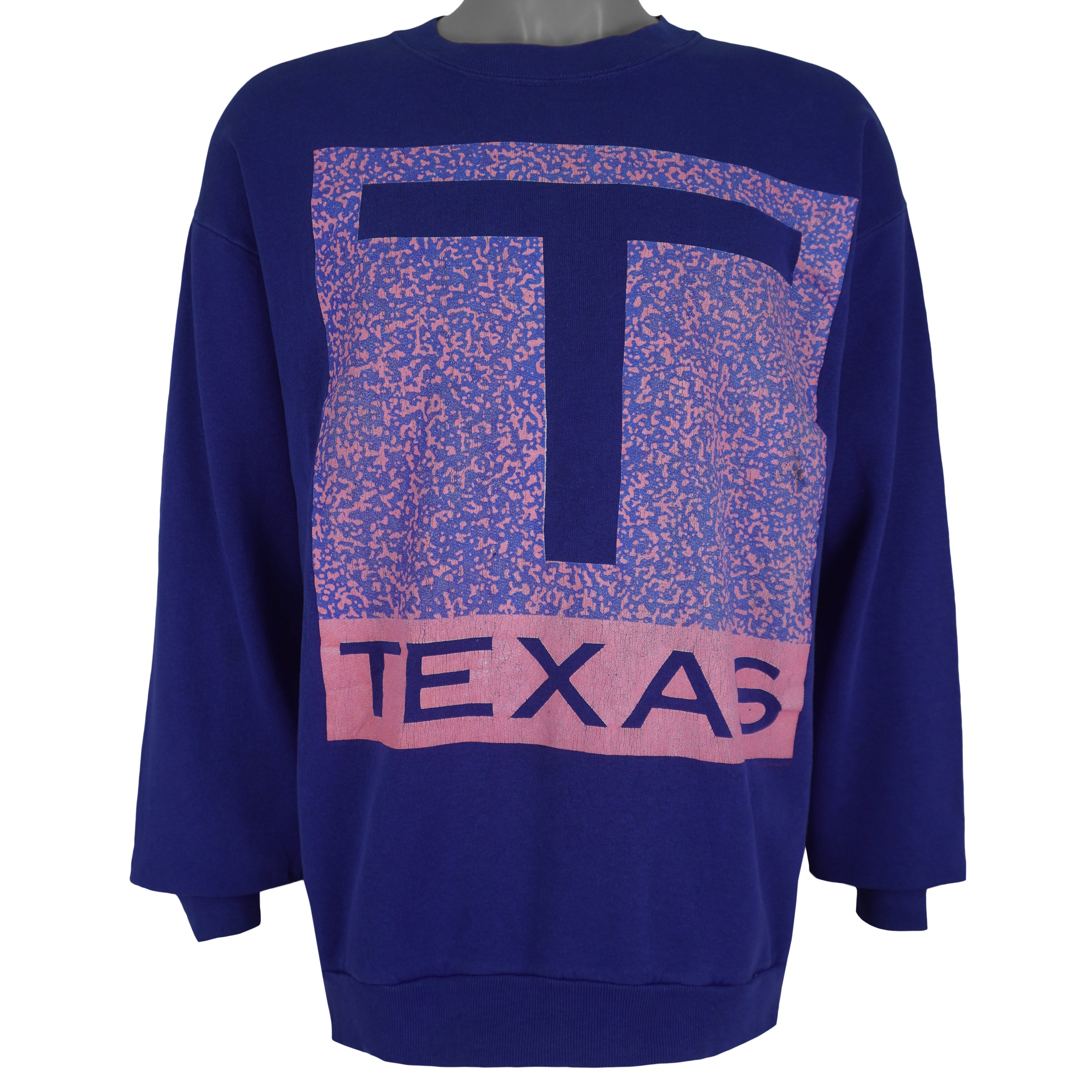 Vintage (Martha Shire) - Texas Spell-Out Crew Neck Sweatshirt 1990s Large Vintage Retro