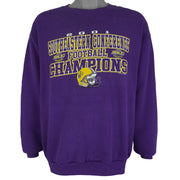 NCAA (Midwest) - LSU Tigers Champions Crew Neck Sweatshirt 2001 Large Vintage Retro