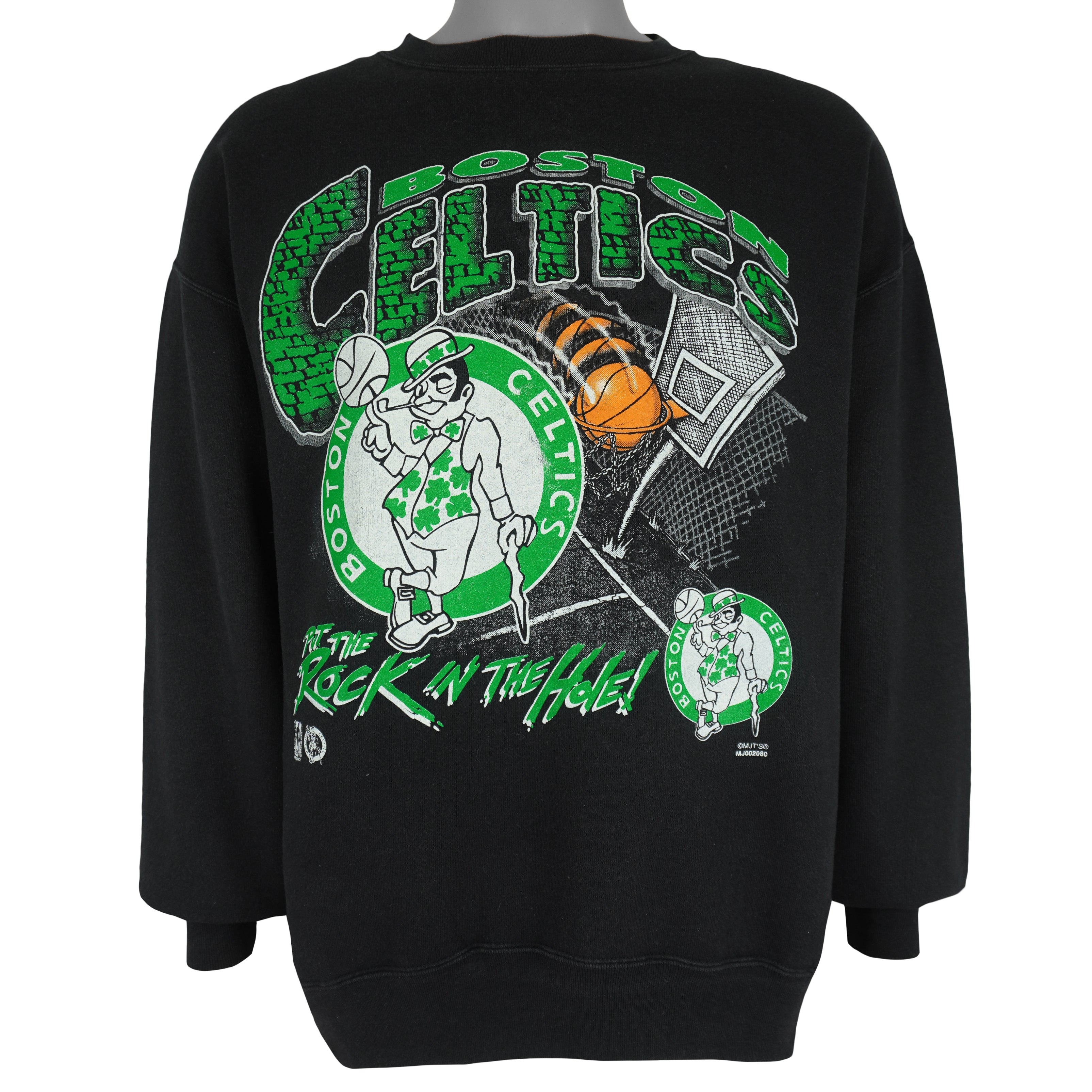 NBA (American Favorite) - Boston Celtics Crew Neck Sweatshirt 1990s X-Large Vintage Retro Basketball
