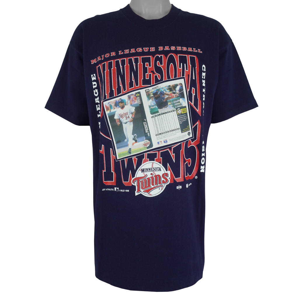 MLB (Sport Attack) - Minnesota Twins Kirby Puckett's Stat T-Shirt 1996 X-Large Vintage Retro Baseball