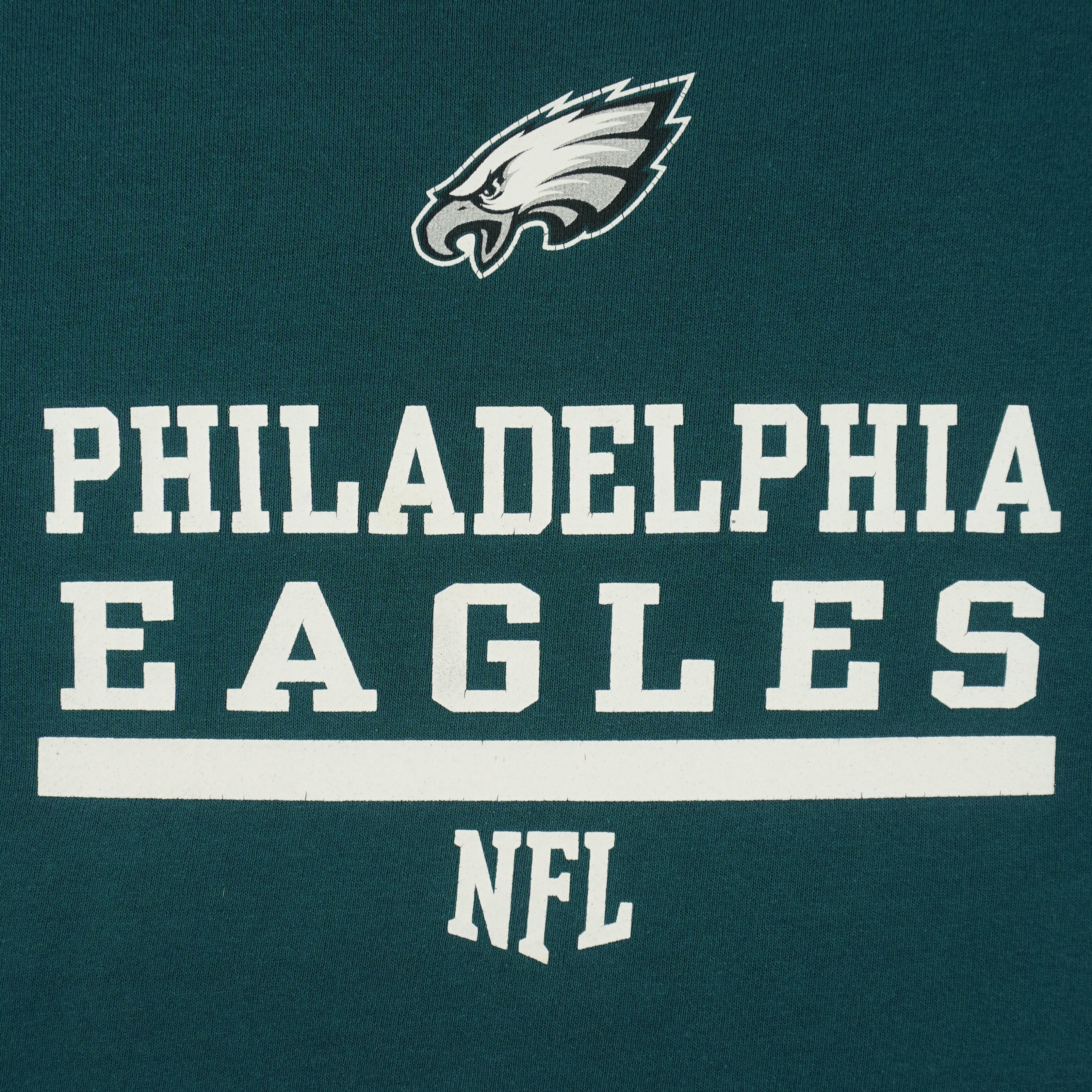 NFL (Team Apparel) - Philadelphia Eagles Big Spell-Out Sweatshirt 1990s Medium Vintage Retro Football