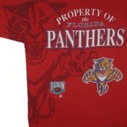 Starter - Property Of The Florida Panthers Big Spell-Out T-Shirt 1990s X-Large Vintage Retro Hockey