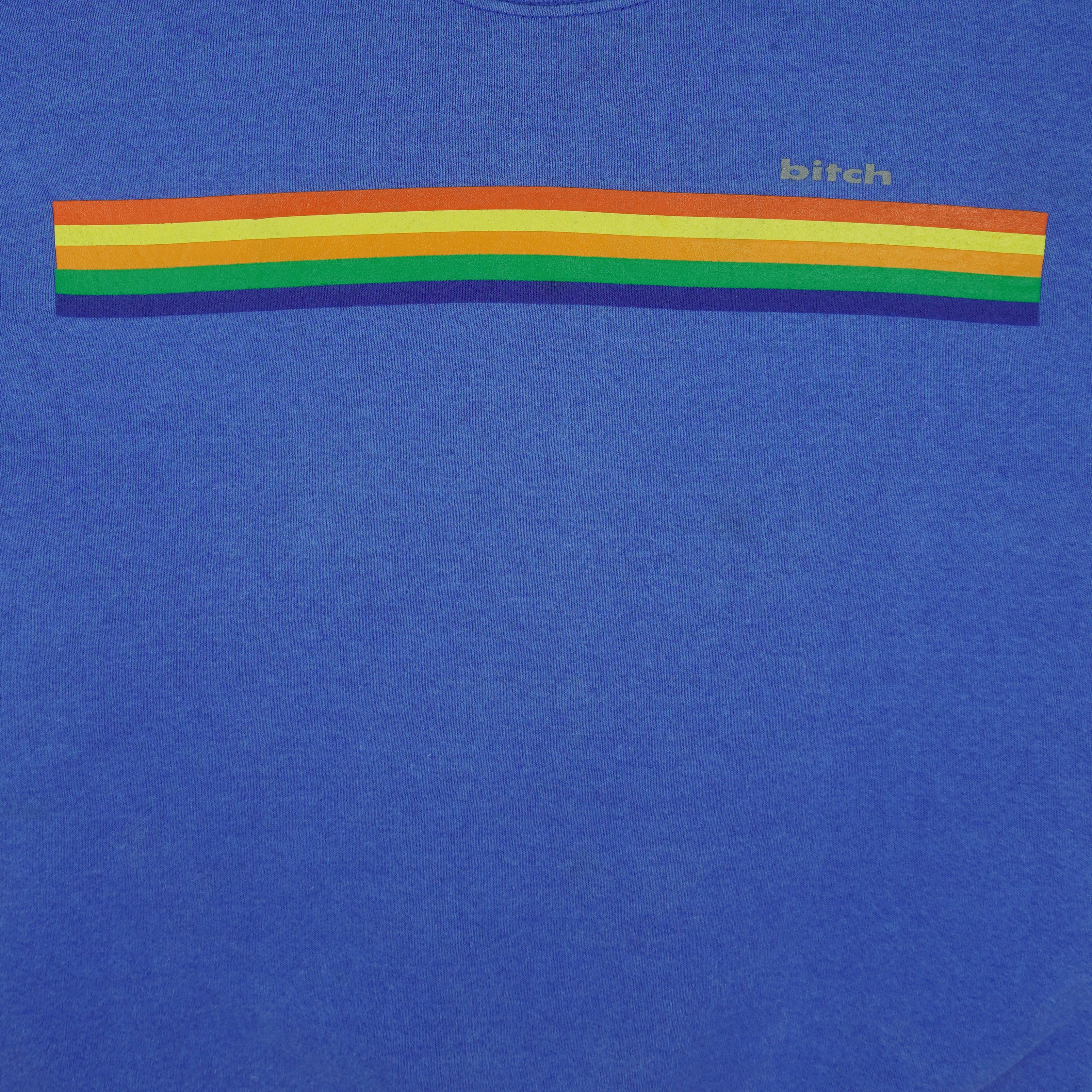 Vintage - Bitch Skateboards Rainbow Crew Neck Sweatshirt 1990s Small Vintage Retro