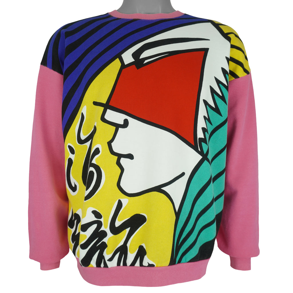 Vintage - Kansai Yamamoto Avantagarde Japanese Crew Neck Sweatshirt 1990s Large Vintage Retro