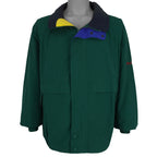 Nautica - Green Zip& Button Up Jacket 1990s X-Large Vintage Retro