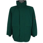 Nautica - Green Zip& Button Up Jacket 1990s X-Large Vintage Retro