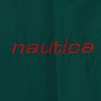 Nautica - Green Zip & Button Up Jacket 1990s X-Large Vintage Retro
