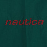 Nautica - Green Zip & Button Up Jacket 1990s X-Large Vintage Retro