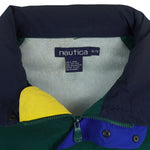 Nautica - Green Zip & Button Up Jacket 1990s X-Large Vintage Retro