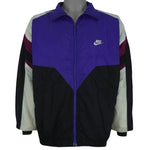 Nike - Purple & Black Colorblock Windbreaker 1990s Large